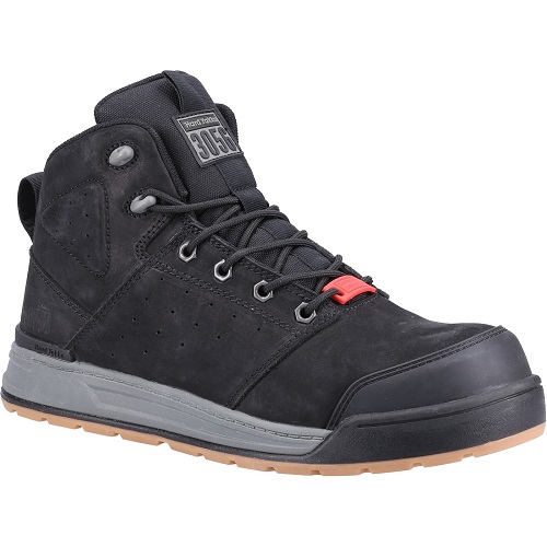 Hard Yakka Black, Oak, Olive, Wheat TPU Toe Capped Men's Safety Boots 9, EU 43 AS 2210.3:2019, EN ISO 20345:2011 S1 P