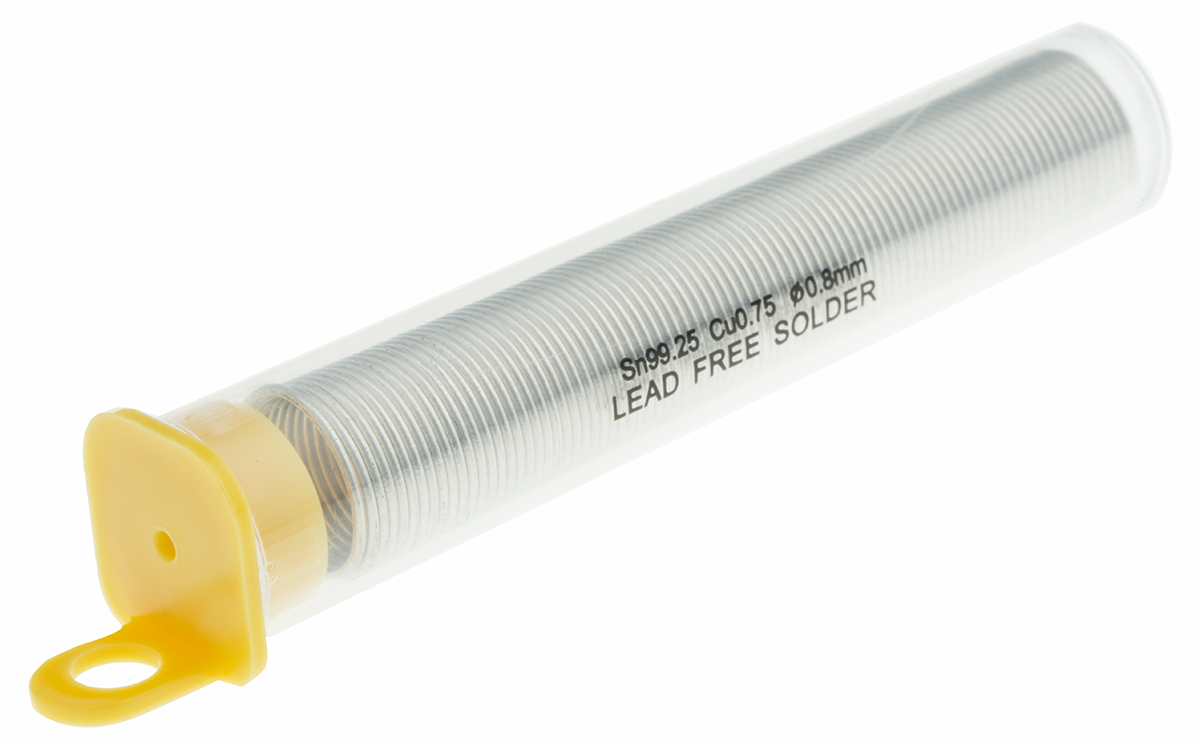 Antex Electronics Wire, 0.8 mm Lead Free Solder, 227 °C Melting Point