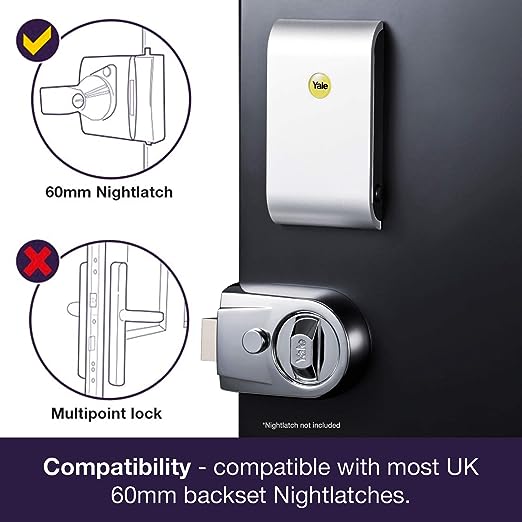 yd-01-con-nomod-ch Yale1 YD Black Smart Lock