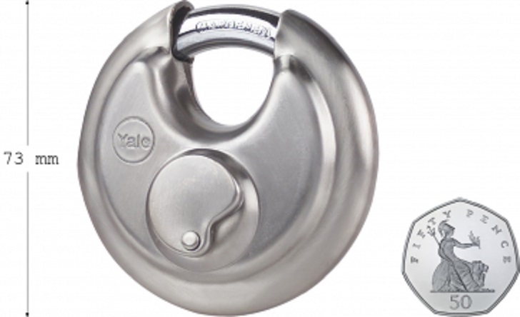 ye130701651 Yale1 Padlock Padlock Weatherproof, 9.5 mm Shackle