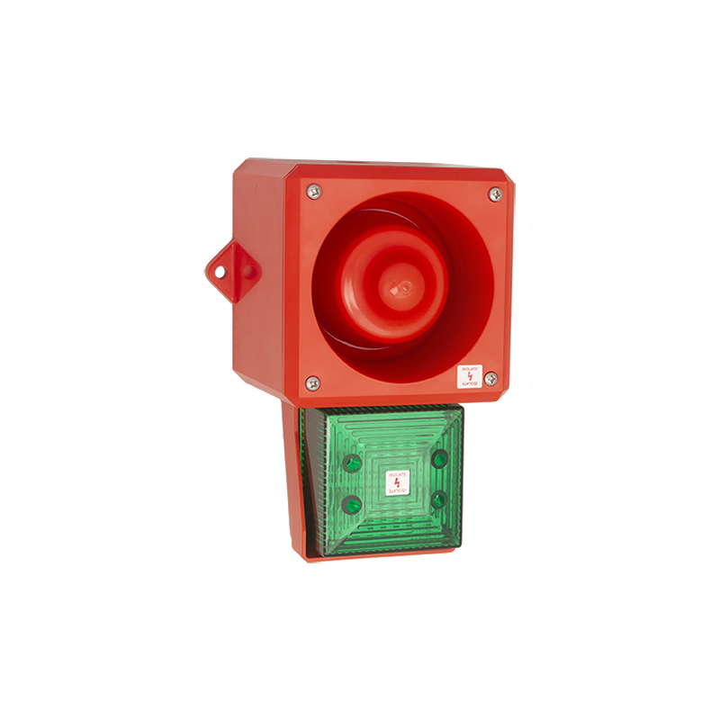 Moflash YL50 Series Green Alarm, IP66 230V Wall 112 dB @ 1m