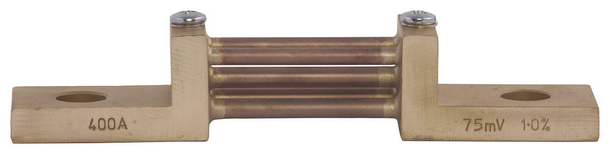 Sifam Tinsley Brass Ended Shunt, 400 A Max 75mV, ±0.5 % Accuracy