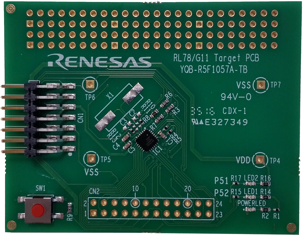Renesas Electronics Target Board MCU Evaluation Board YQB-R5F1057A-TB
