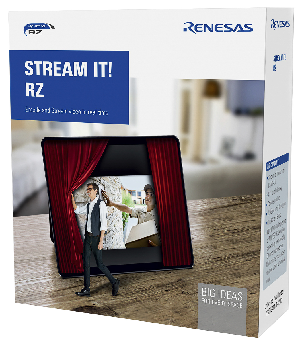 Renesas Electronics STREAM IT RZ for Streaming-Enabled HMIs Development Kit for RZ/A1-LU RZ Network Stream