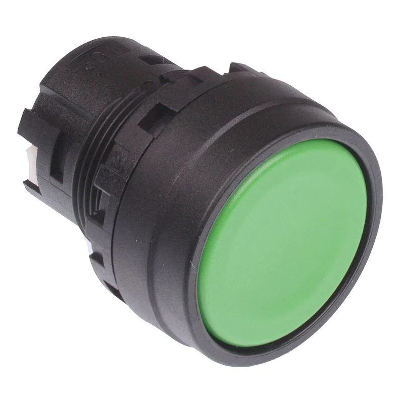 Idec YW1B Series Green Momentary Push Button Head, 22 mm Cutout, IP67, IP69K