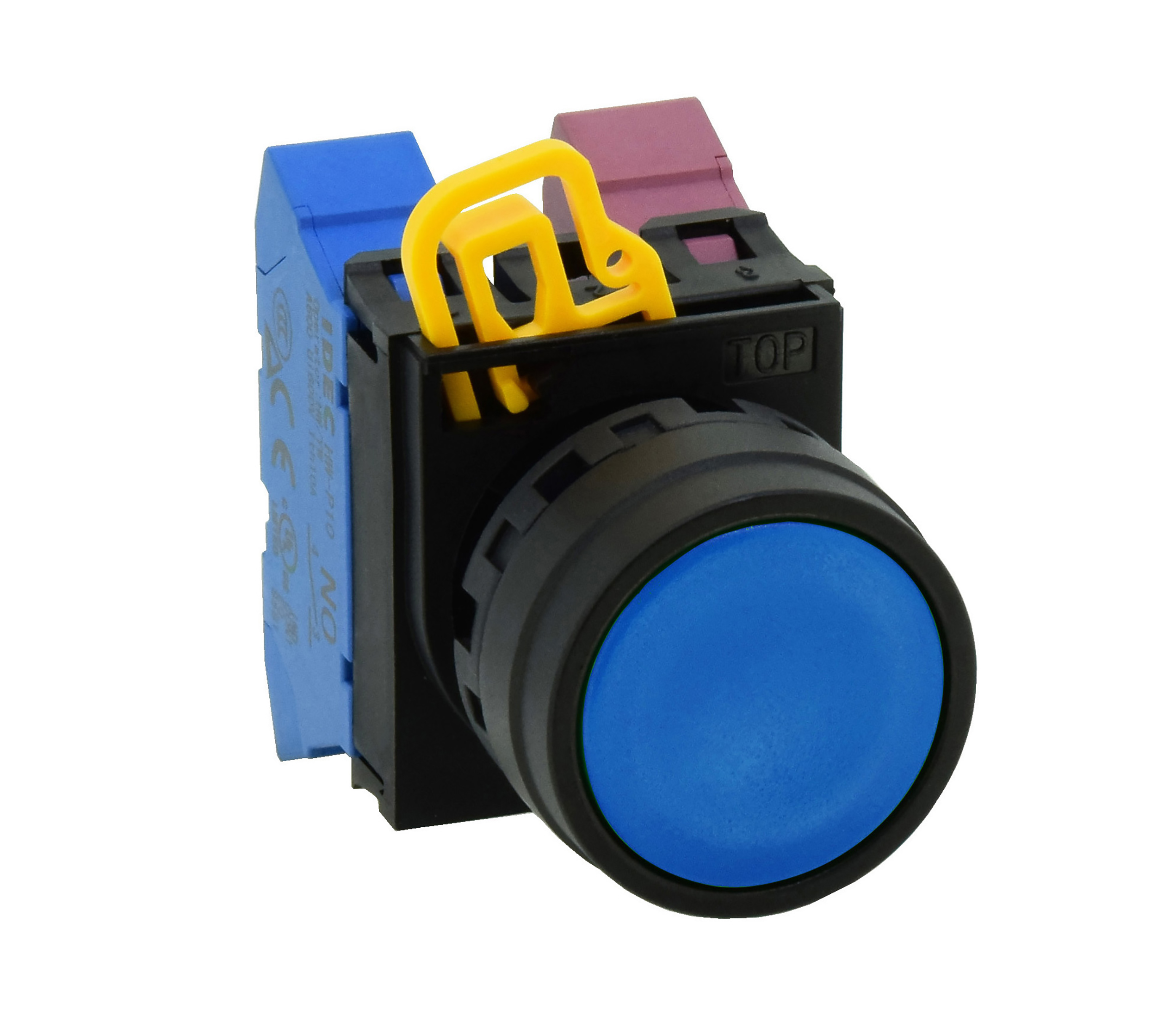 Idec YW1B Series Black Momentary Push Button Head, 22 mm Cutout, IP65