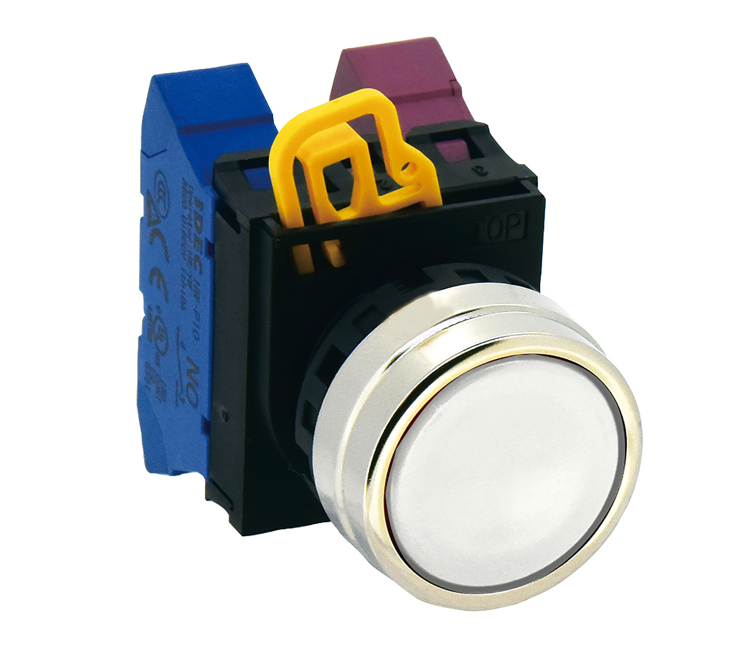 Idec YW4B Series White Momentary Push Button Head, 22 mm Cutout, IP65