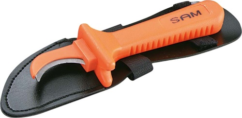 SAM Cable Knife VDE/1000V Approved, 160 mm Overall, 40 mm Blade