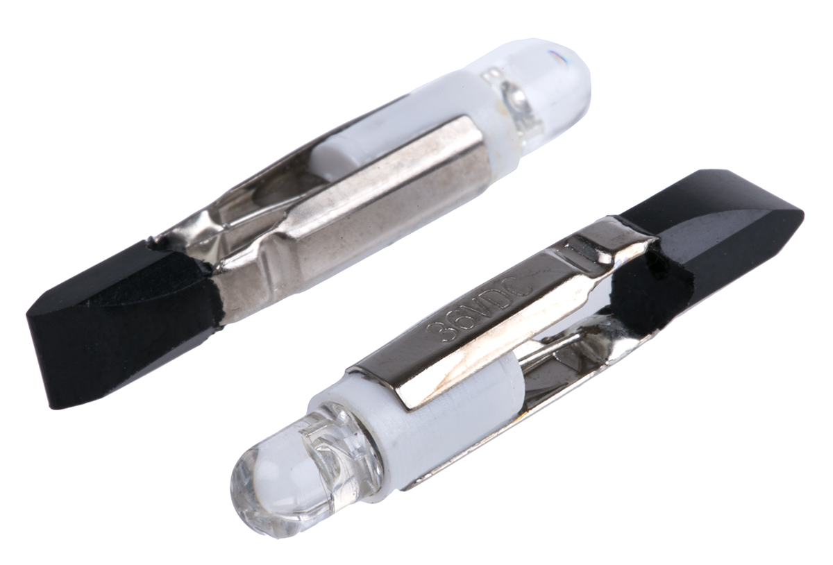 JKL Components White Indicator Lamp Single Chip, 36V dc, 4.5 mm Diameter, 1200mcd