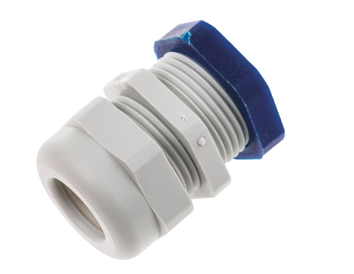 SIB WADI-TEC Series Grey Polyamide 6 Cable Gland, PG13 Thread, 7 mm min., 12 mm max., IP68