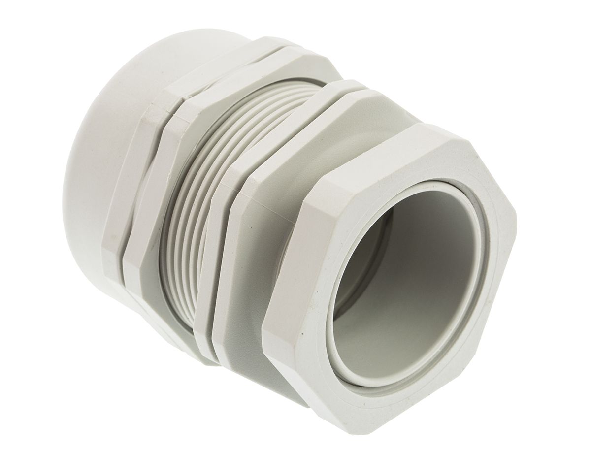 SIB WADI-TEC Series Grey Polyamide 6 Cable Gland, M40 Thread, 24 mm min., 34 mm max., IP68