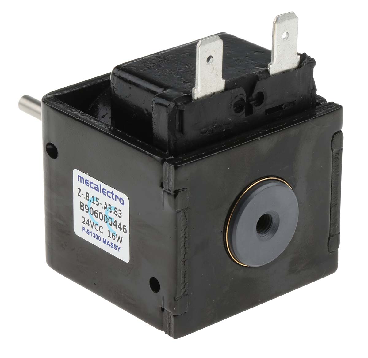 z815ab83 Mecalectro Linear Solenoid, 24V dc 45 mm 45mm 38 mm