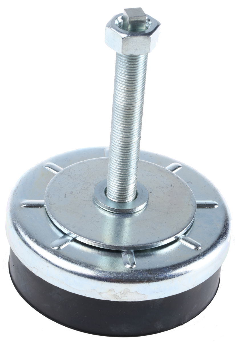 Fivilevel M16 120 mm Dia. Adjustable Foot, Zinc Plated Steel, 1000 daN Static Load Capacity