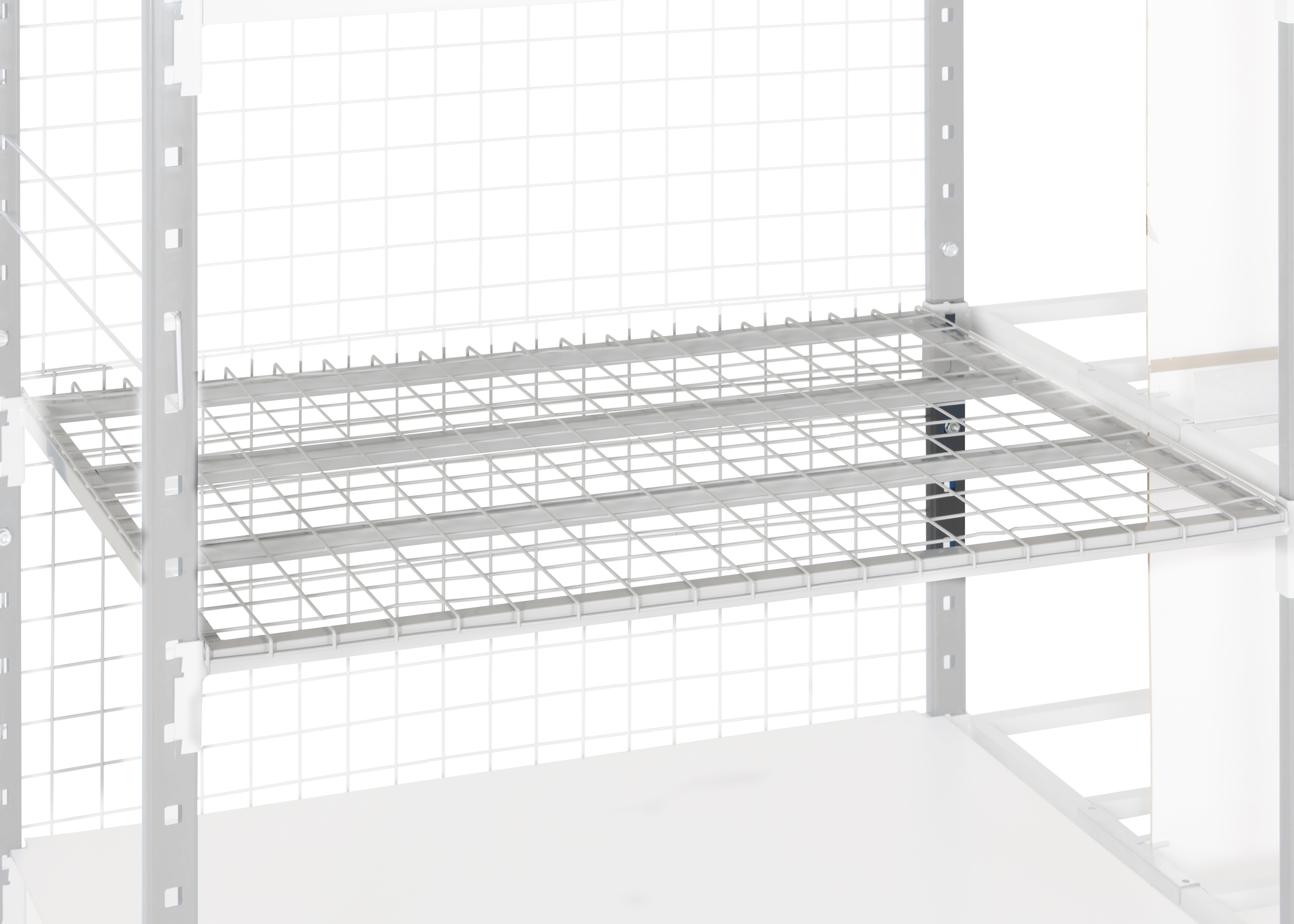 Manorga Grey Sheet Steel Shelving System, 1000 mm x 1000mm, 500 mm, 1500 kg Load