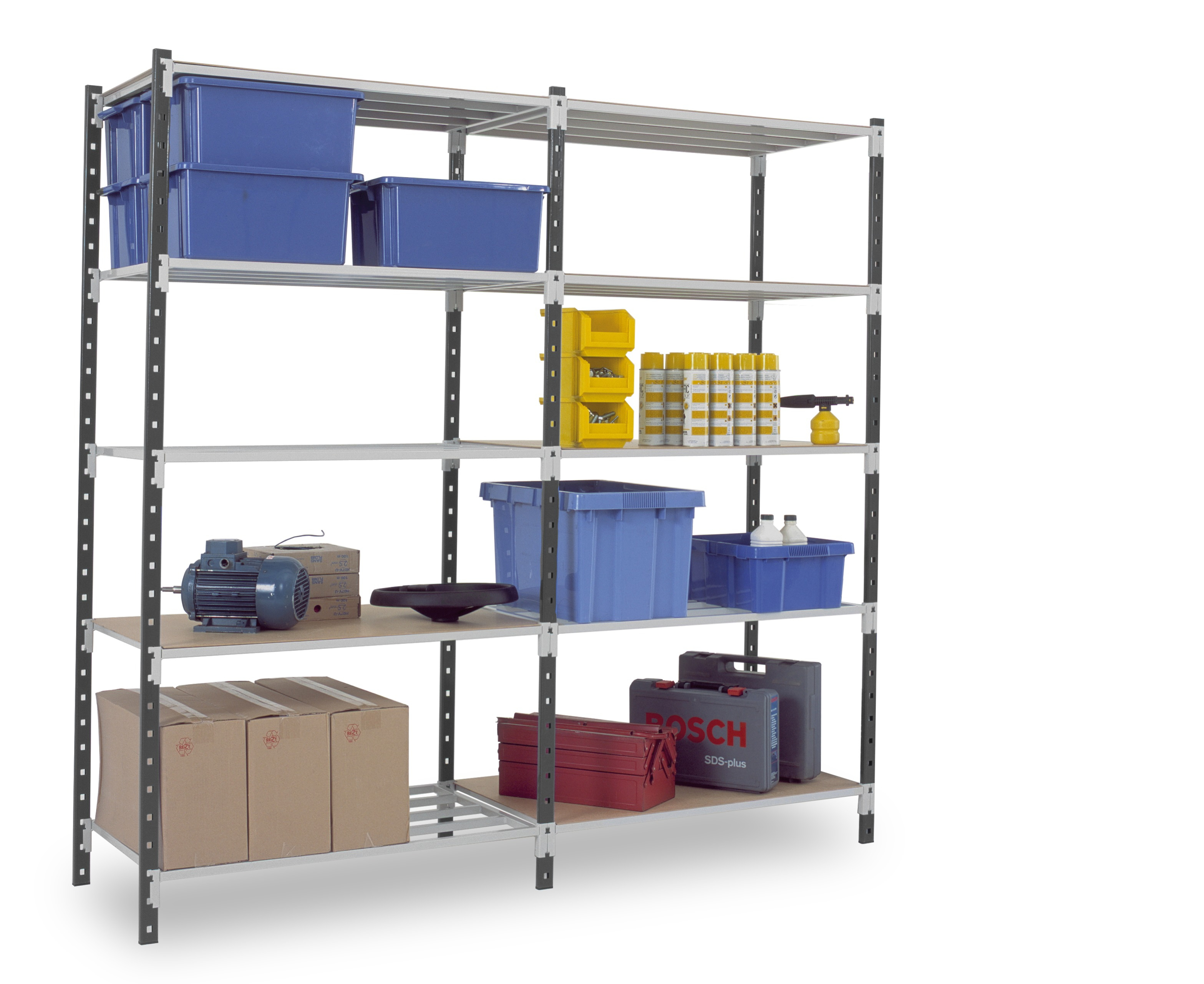 zatubind2010405d1 Manorga Steel Grey Storage Racking, 2000 mm x 400 mm