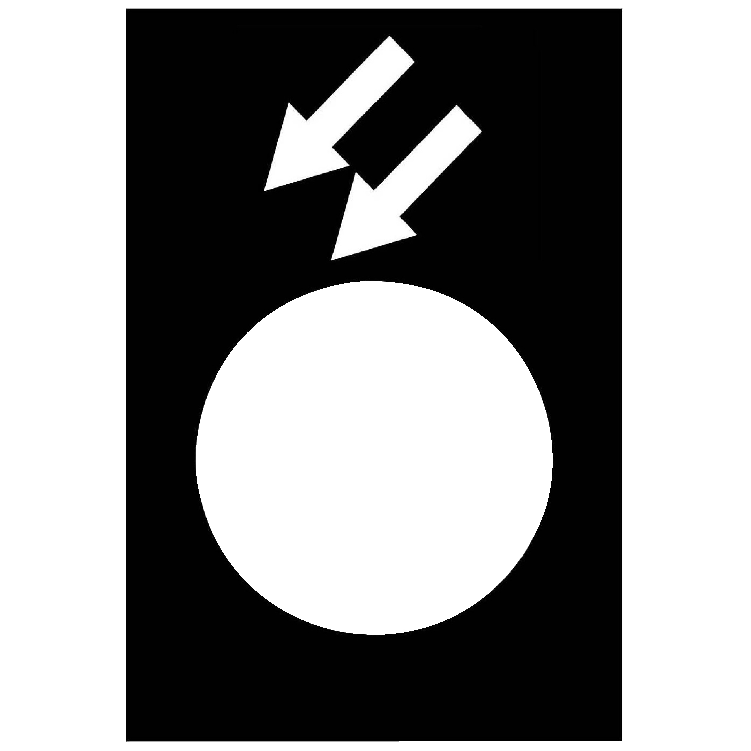 Schneider ElectricPush Button Legend Sheet for Use with XACM, XACB, Pre-printed "White Reverse, Fast on Black Background
