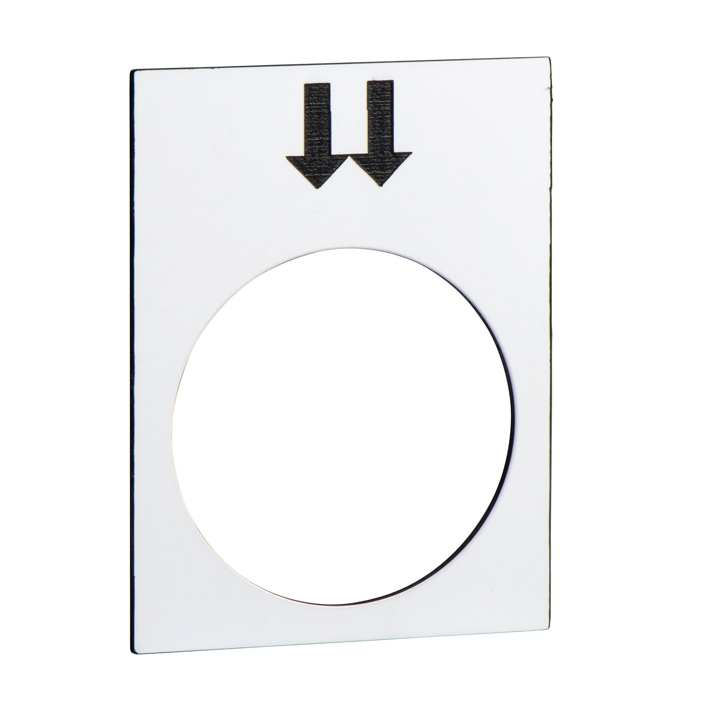 Schneider ElectricLegend for Use with XACB, XACM, XACA, Pre-printed "Fast on White Background (Horizontal Mounting),