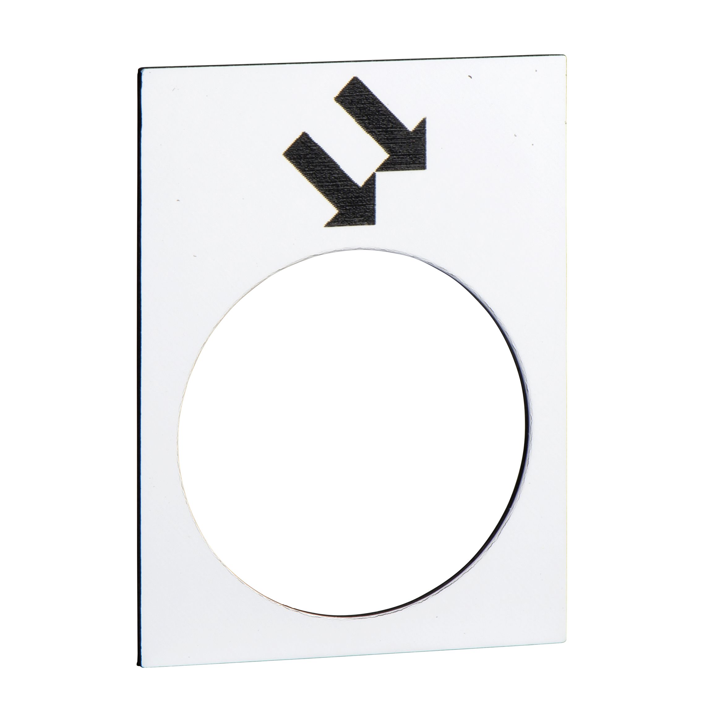 Schneider ElectricLegend for Use with XACA, XACB, XACM, Pre-printed "Fast on White Background (Horizontal Mounting),