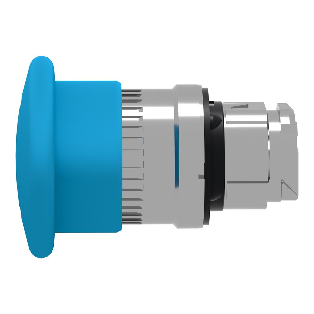 zb4bt6 Schneider Electric Harmony XB4 Series Blue Latching Push Button Head, 22 mm Cutout, IP67, IP66, IP69K