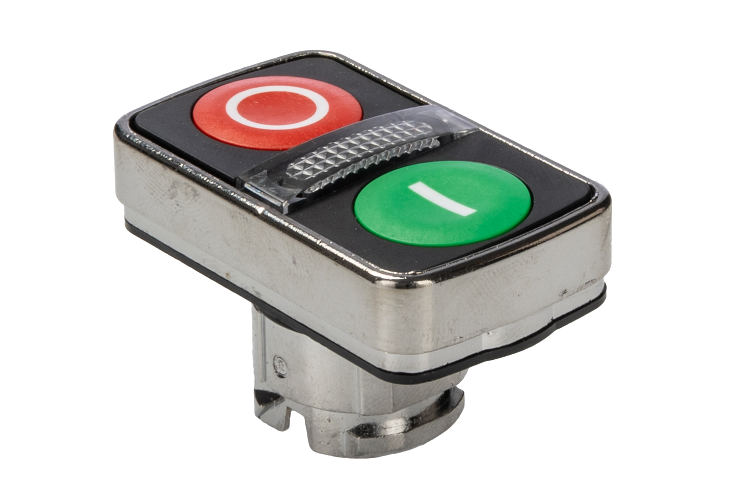 zb4bw7a3741 Schneider Electric Harmony XB4 Series Green, Red Momentary Push Button Head, 22 mm Cutout, IP66, IP67, IP69K
