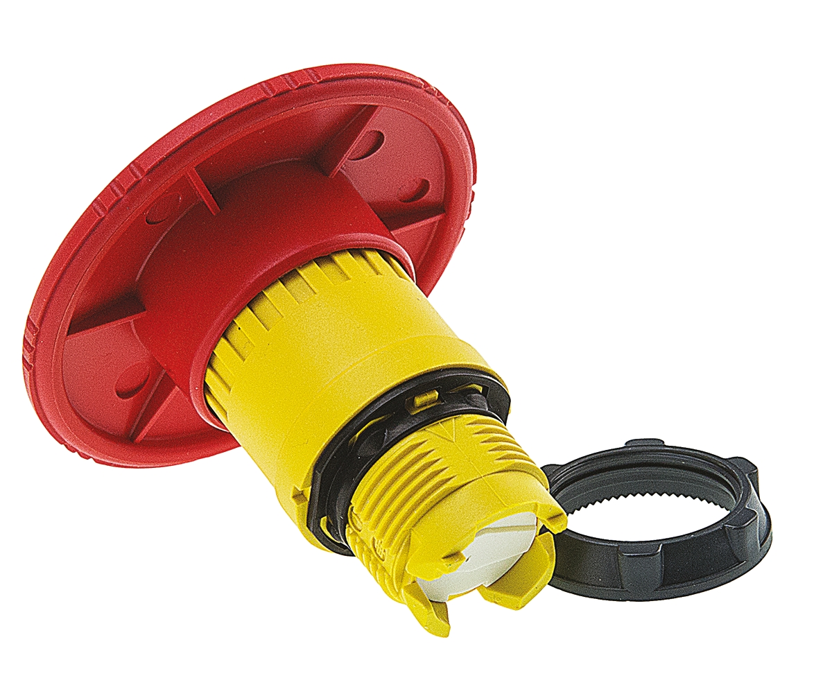 zb5as864 Schneider Electric Harmony Series, Twist Release, Emergency Stop Push Button Head