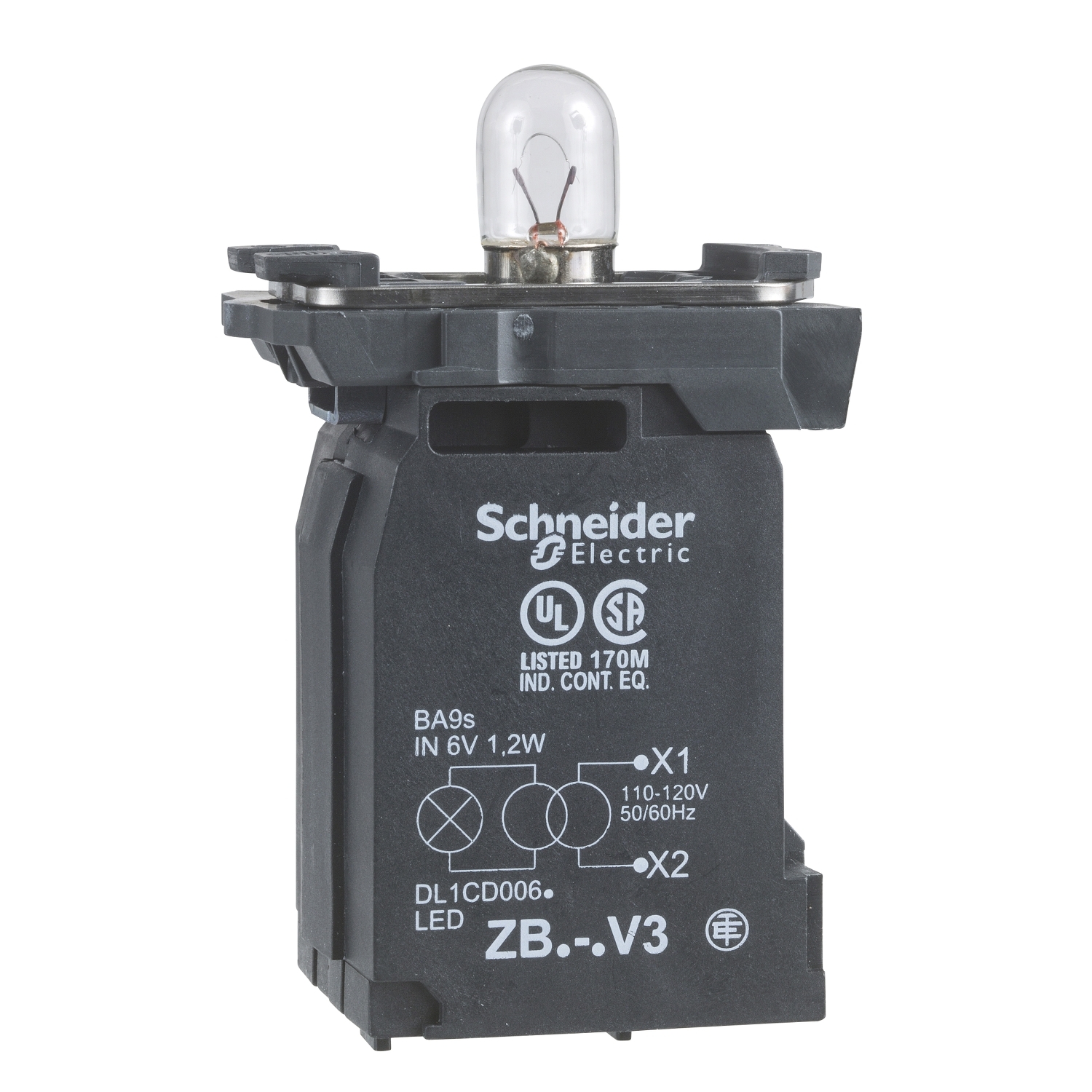 zb5av4 Schneider Electric Pilot Light Head Harmony XB5 Series