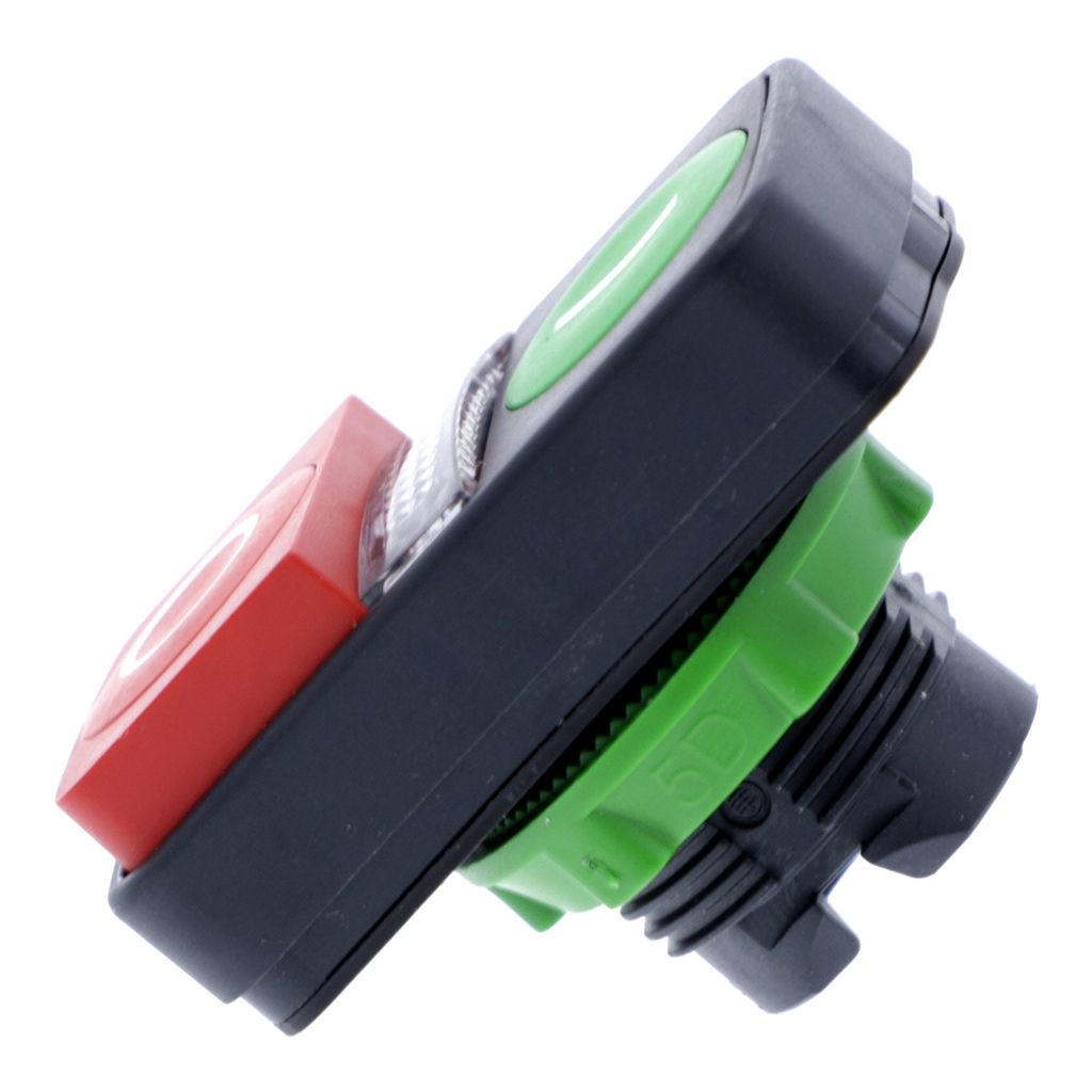 zb5aw7l3741 Schneider Electric Harmony XB5 Series Green, Red Momentary Push Button Head, 22 mm Cutout, IP66, IP69K