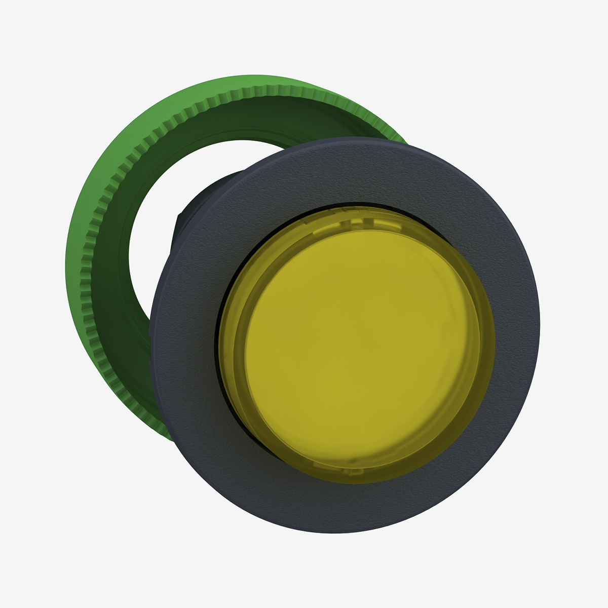Schneider Electric Harmony XB5 Series Yellow Momentary Push Button Head, 30 mm Cutout, IP66, IP67, IP69K