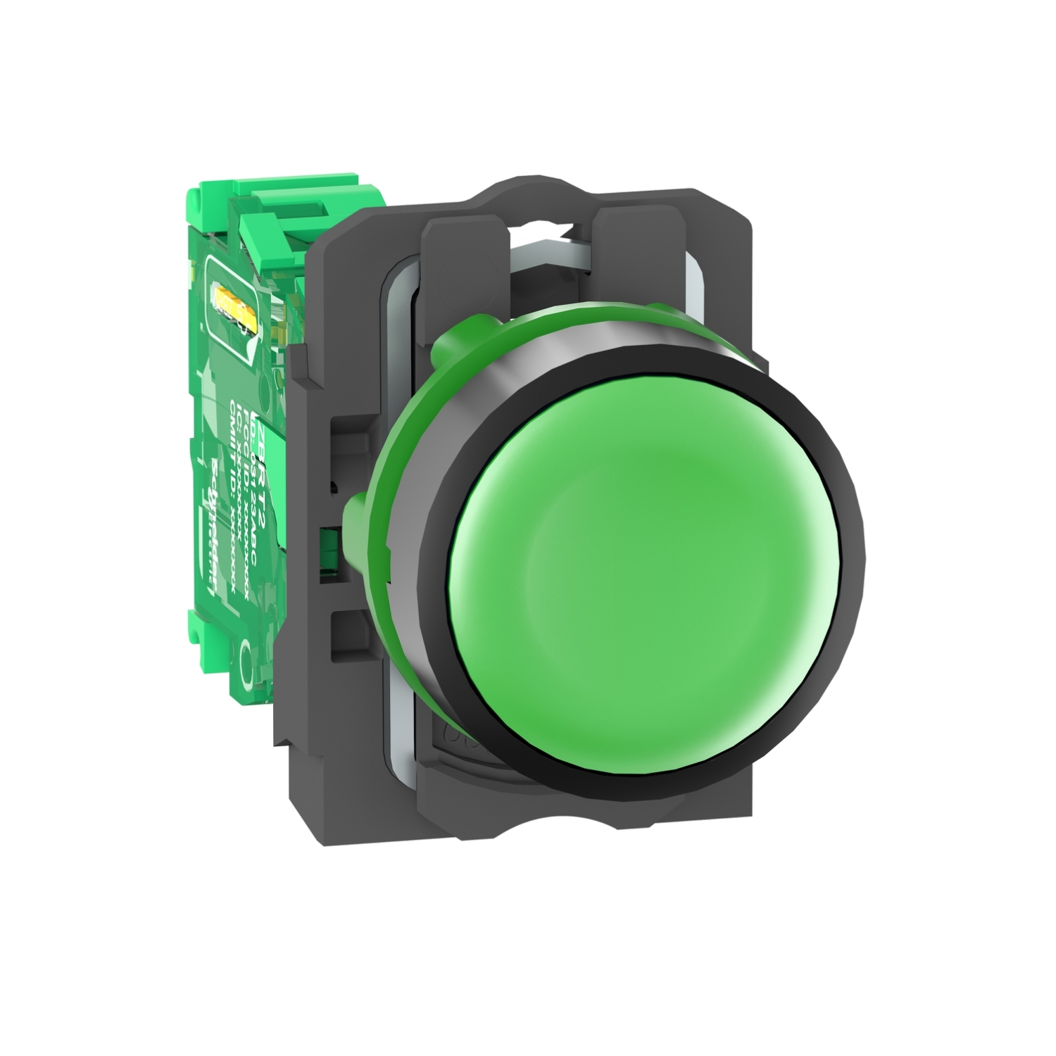 zb5rta3 Schneider Electric Harmony Series Illuminated Radio Control Switch, 22 mm Cutout, Green LED, IP66, IP67, IP69K
