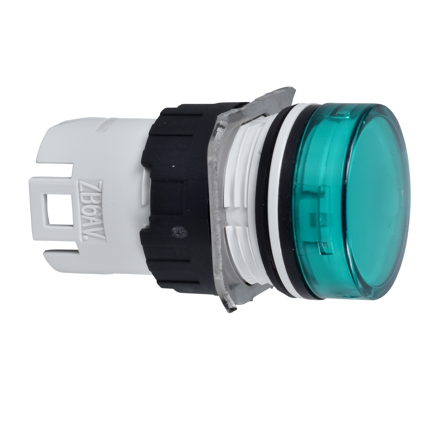 zb6av3 Schneider Electric, Harmony, Panel Mount Green Incandescent Lamp Pilot Light Head, 16 mm Cutout, IP65, Round, 240V