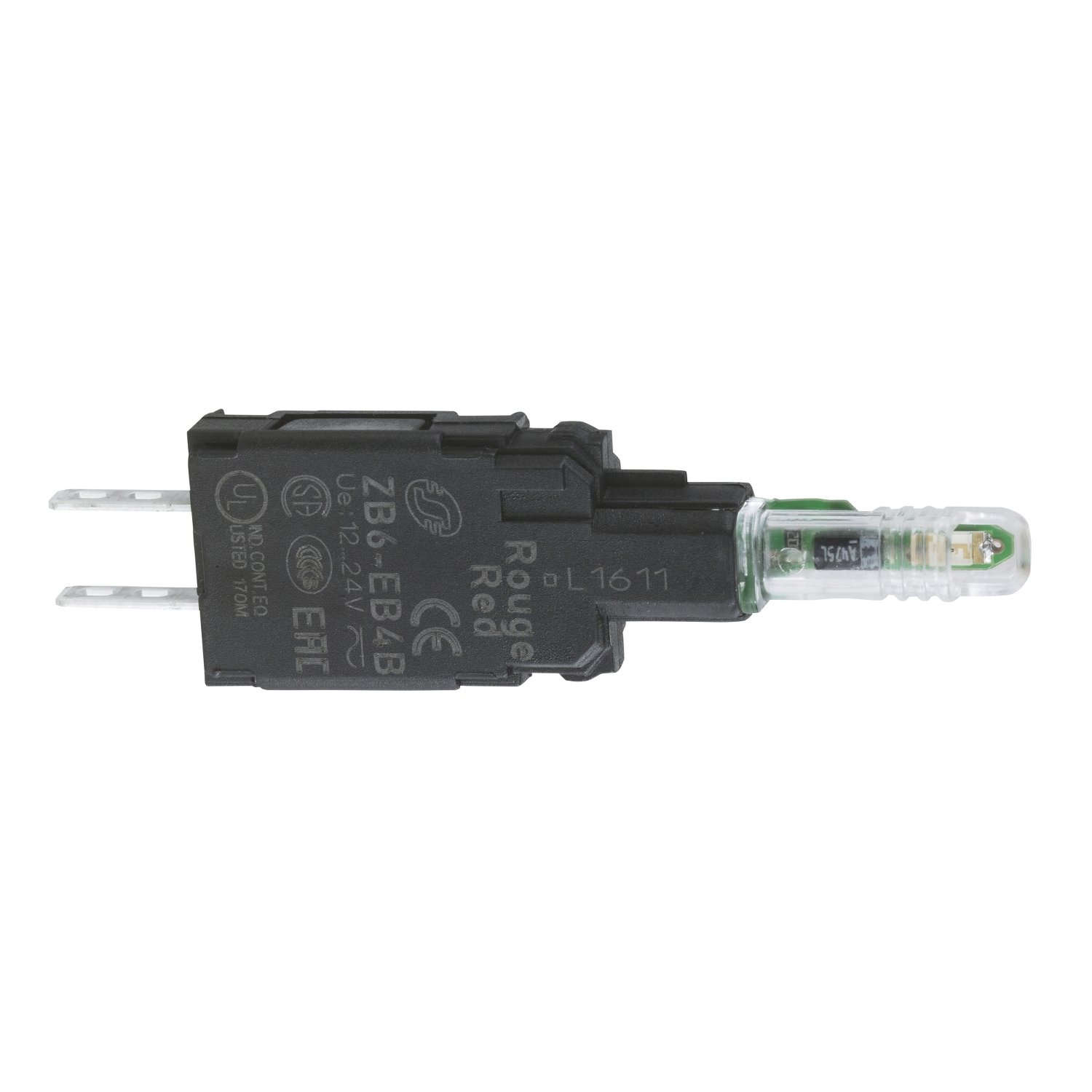 zb6eg4b Schneider Electric Harmony XB6 Series Light Block, 120V ac, 48 V ac, Red Light