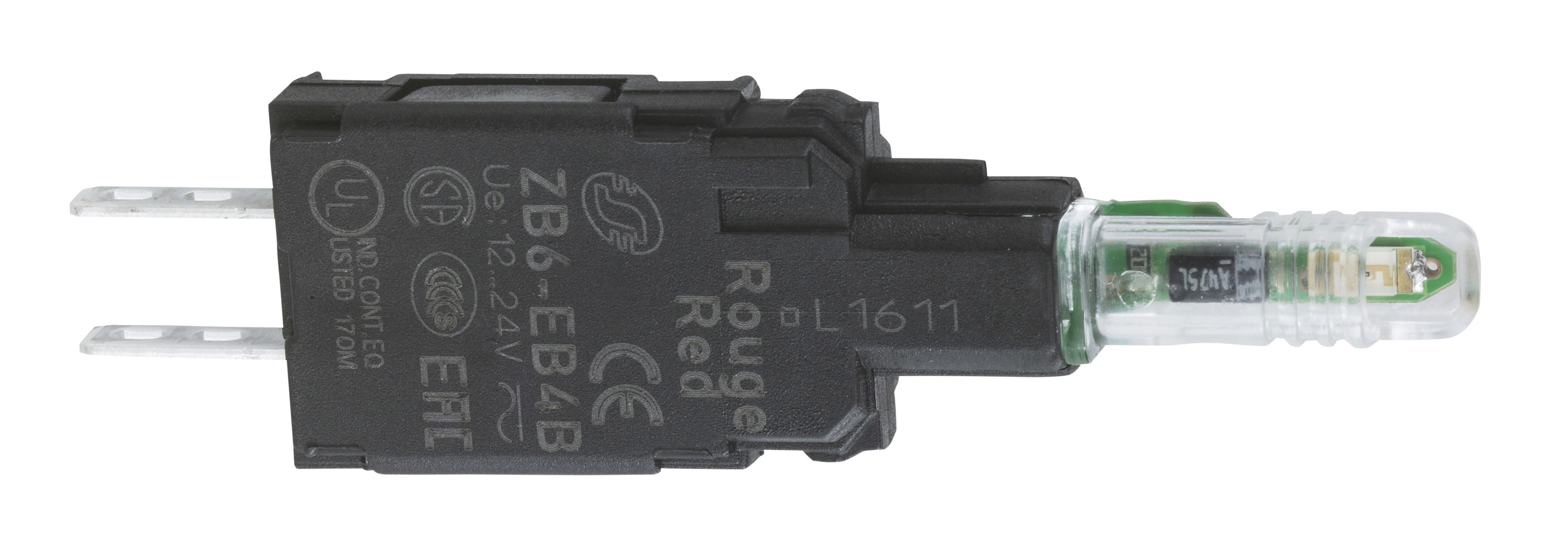 Schneider Electric Harmony XB6 Series Light Block, 120V ac, 48 V ac, Yellow Light