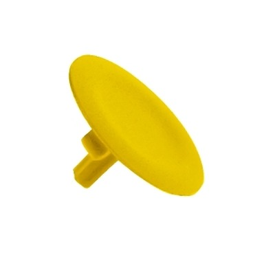 Schneider Electric Yellow Push Button Cap for Use with Harmony XB4/XB5 flush pushbuttons & selector switches