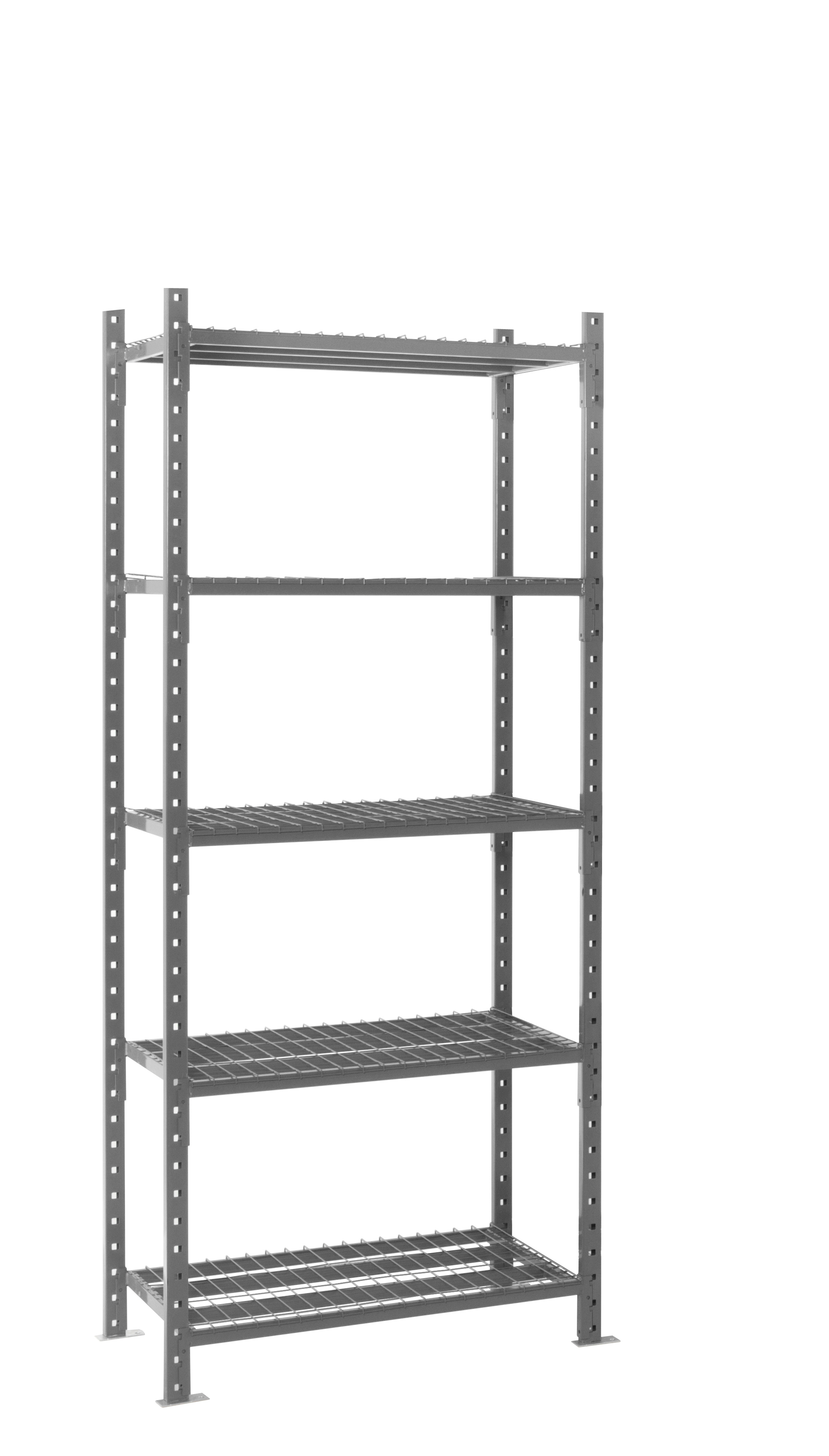 Manorga Blue Sheet Steel Galvanised Shelving System, 200 mm x 120mm, 6 mm, 2500 kg Load