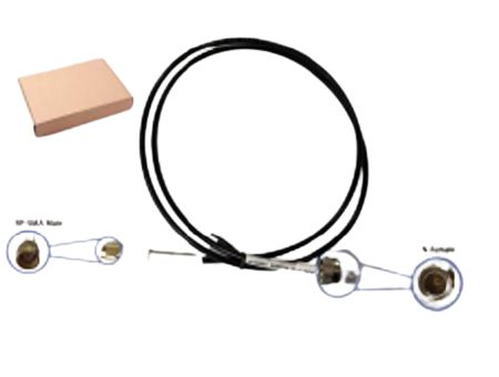 Okdo Coaxial Cable Male Type N to RP SMA, 2 m 50 Ω