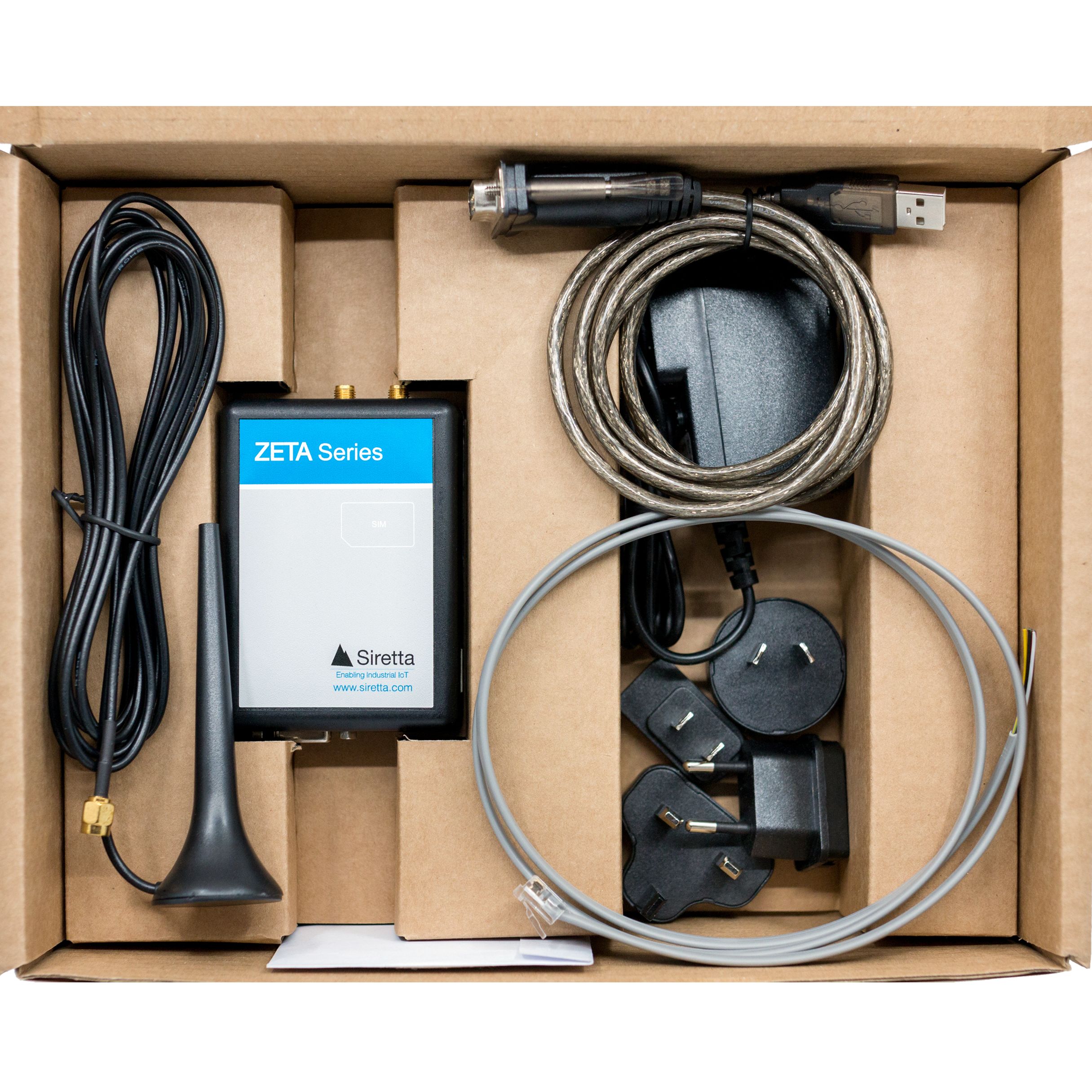 zeta-nep-ltem-gl-starter-kit Siretta RS232, GPIO, RJ12 2G, 4G Modem Starter Kit