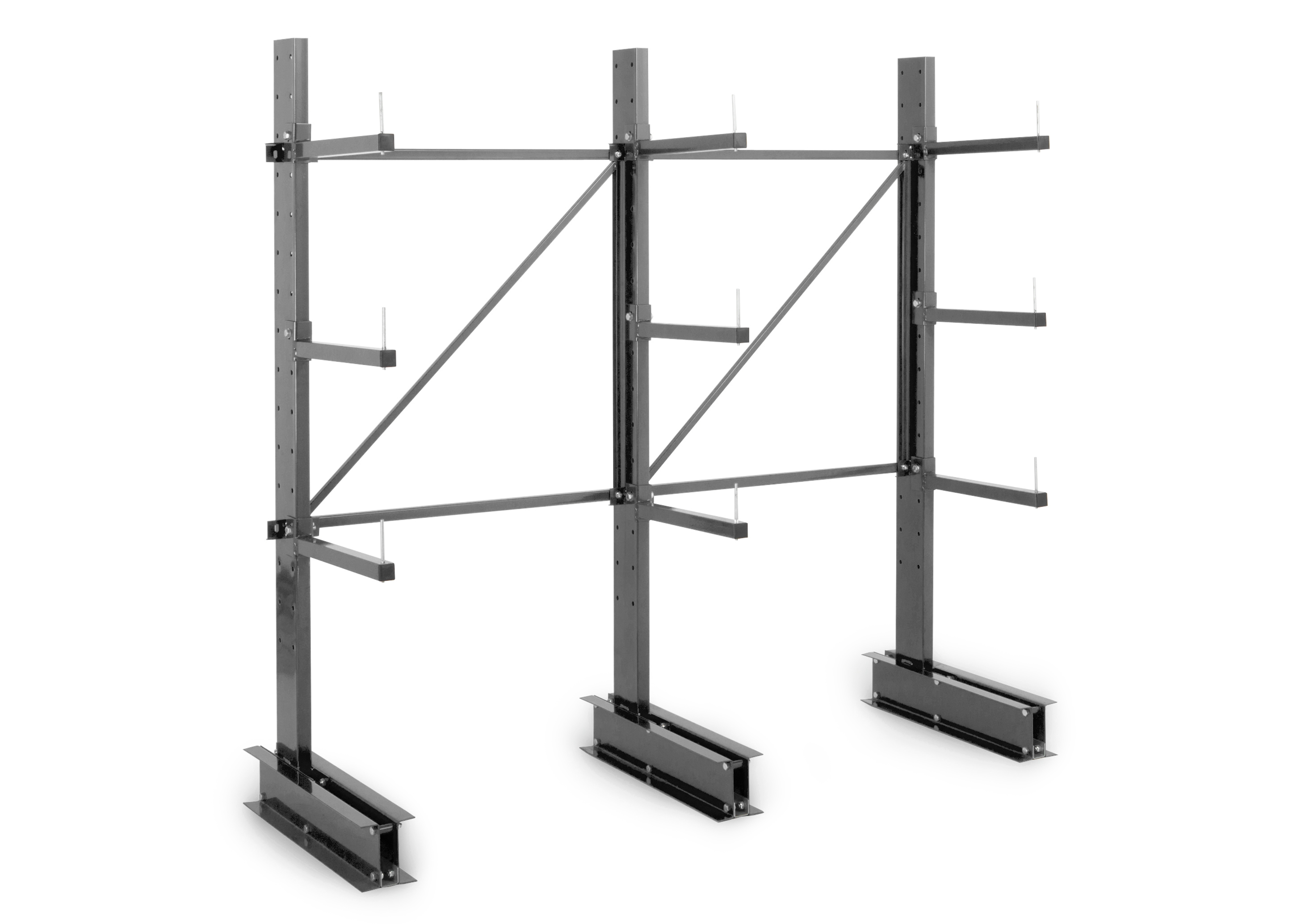 zfcantilgsf1060d1 Manorga Steel Dark Grey Storage Racking, 2000 mm x 600 mm