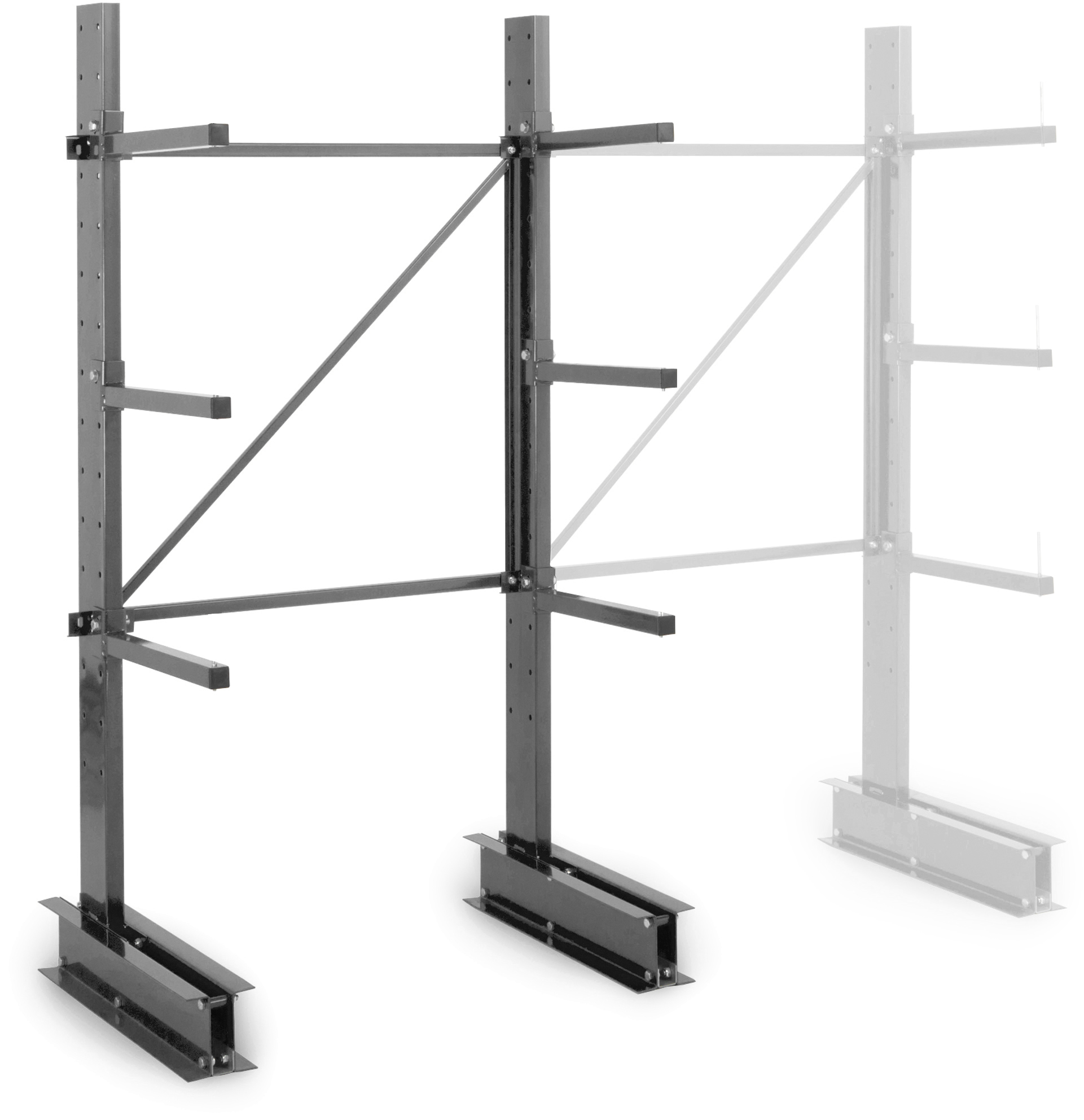 Manorga Steel Dark Grey Storage Racking, 2000 mm x 700 mm