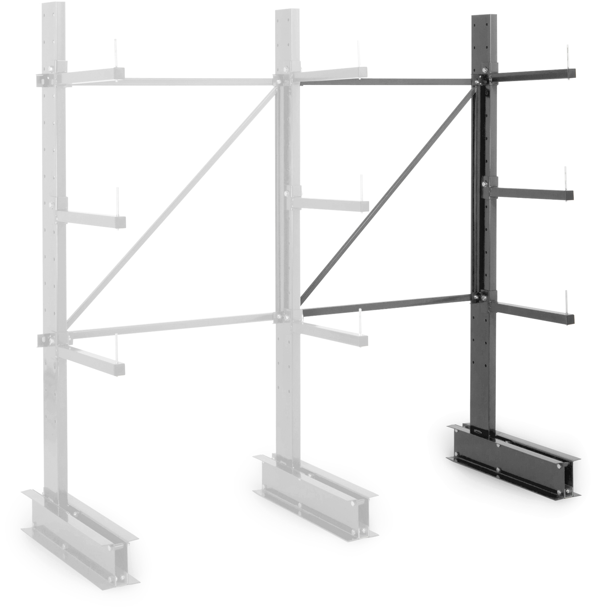 Manorga Steel Dark Grey Storage Racking, 2000 mm x 700 mm