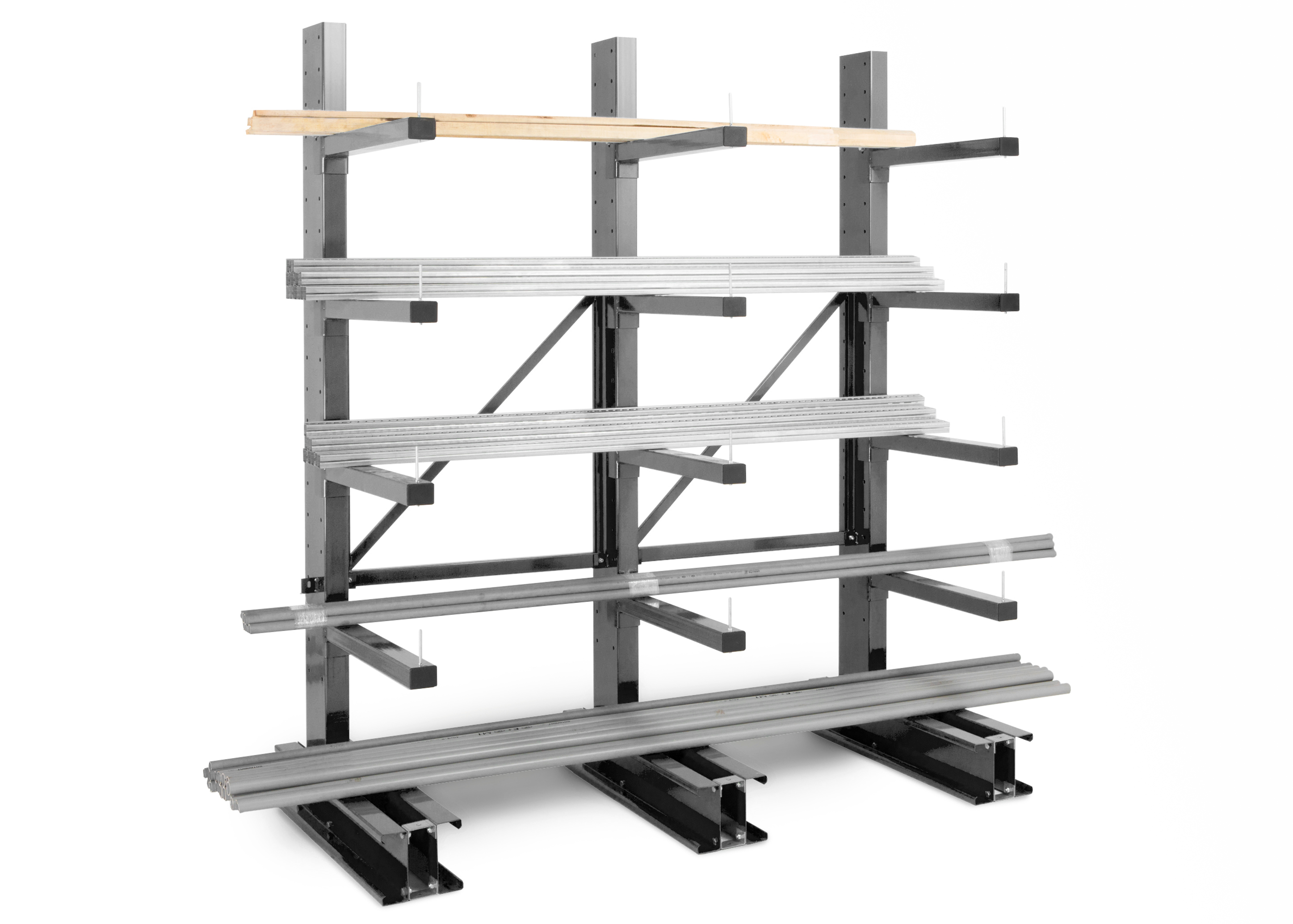 zfcantimlsf1060d1 Manorga Steel Dark Grey Storage Racking, 2000 mm x 600 mm