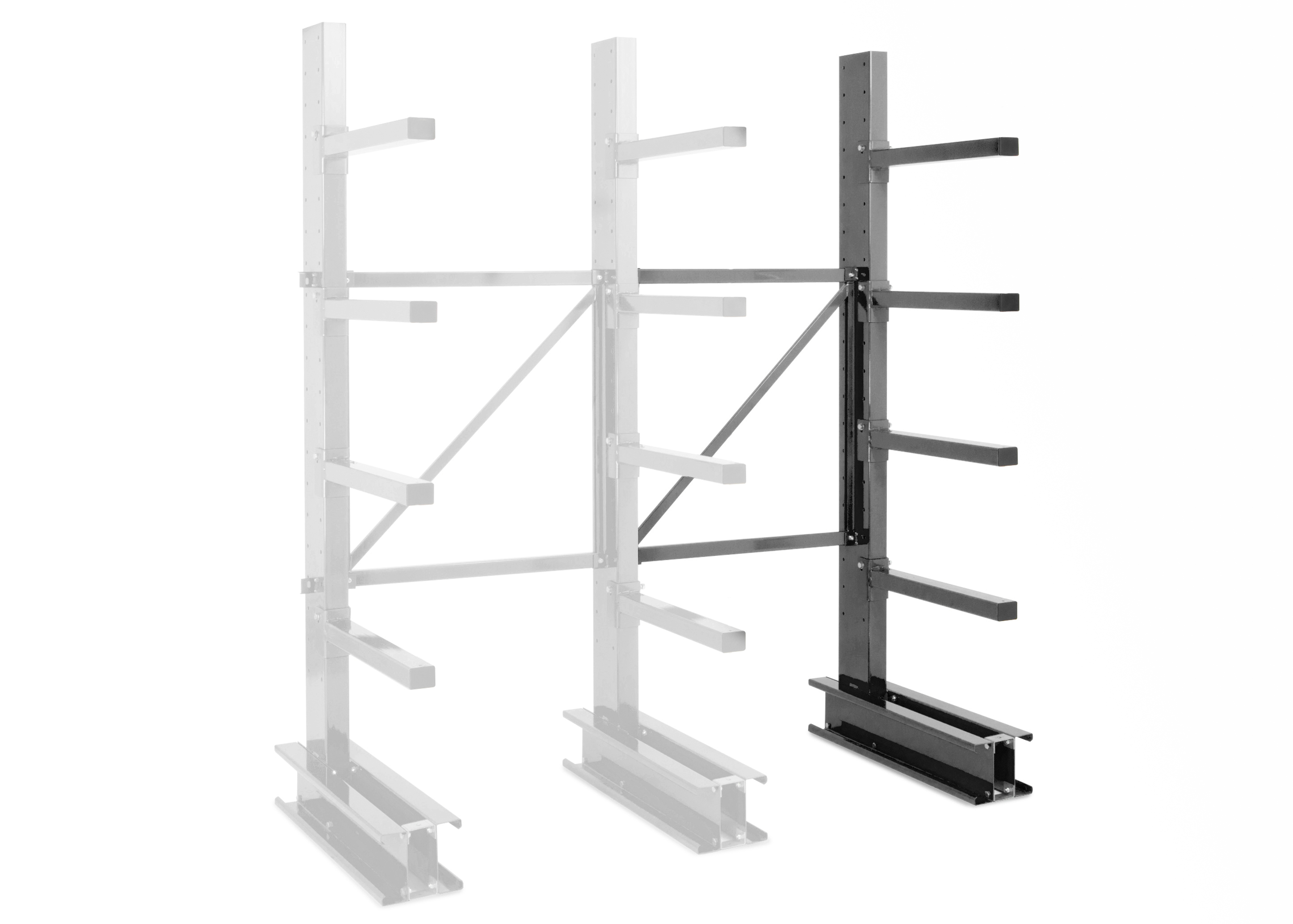 Manorga Steel Dark Grey Storage Racking, 2000 mm x 700 mm