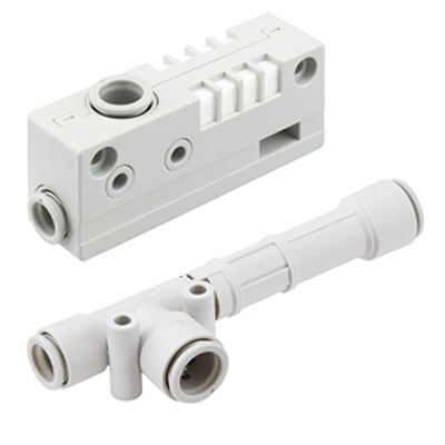 SMC Vacuum Generator, 1 mm nozzle, -88 kPa 24 L/min, ZH series