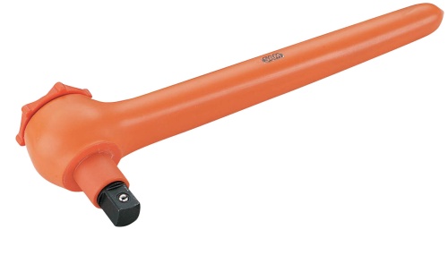 SAM 9.53 mm Ratchet Socket Wrench with Insulated Handle, 240 mm Overall VDE/1000V Approved