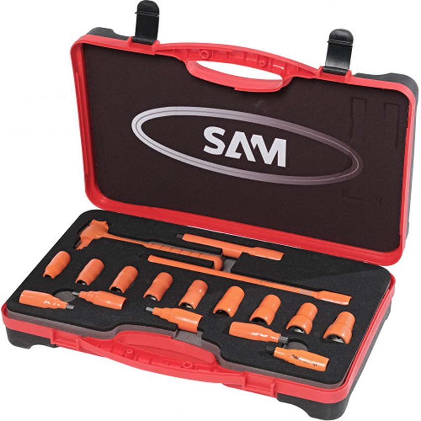 SAM 17-Piece 3/8 in Insulated Insulated Socket Set VDE/1000V Approved