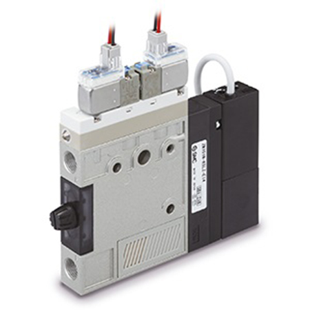 SMC Vacuum Ejector, 1 mm nozzle, -0.84 bar 50 L/min, ZM series