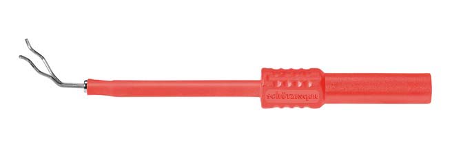 Schutzinger Red Female Test Socket, 4 mm Connector, Solder Termination, 600V, 1A, Nickel Plating