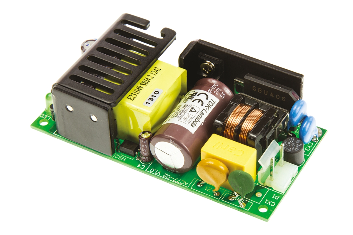 TDK-Lambda Switching Power Supply, ZPS60-24 24V dc, 2.5A, 60 W, Input 90V ac to  370 V dc, 264V ac