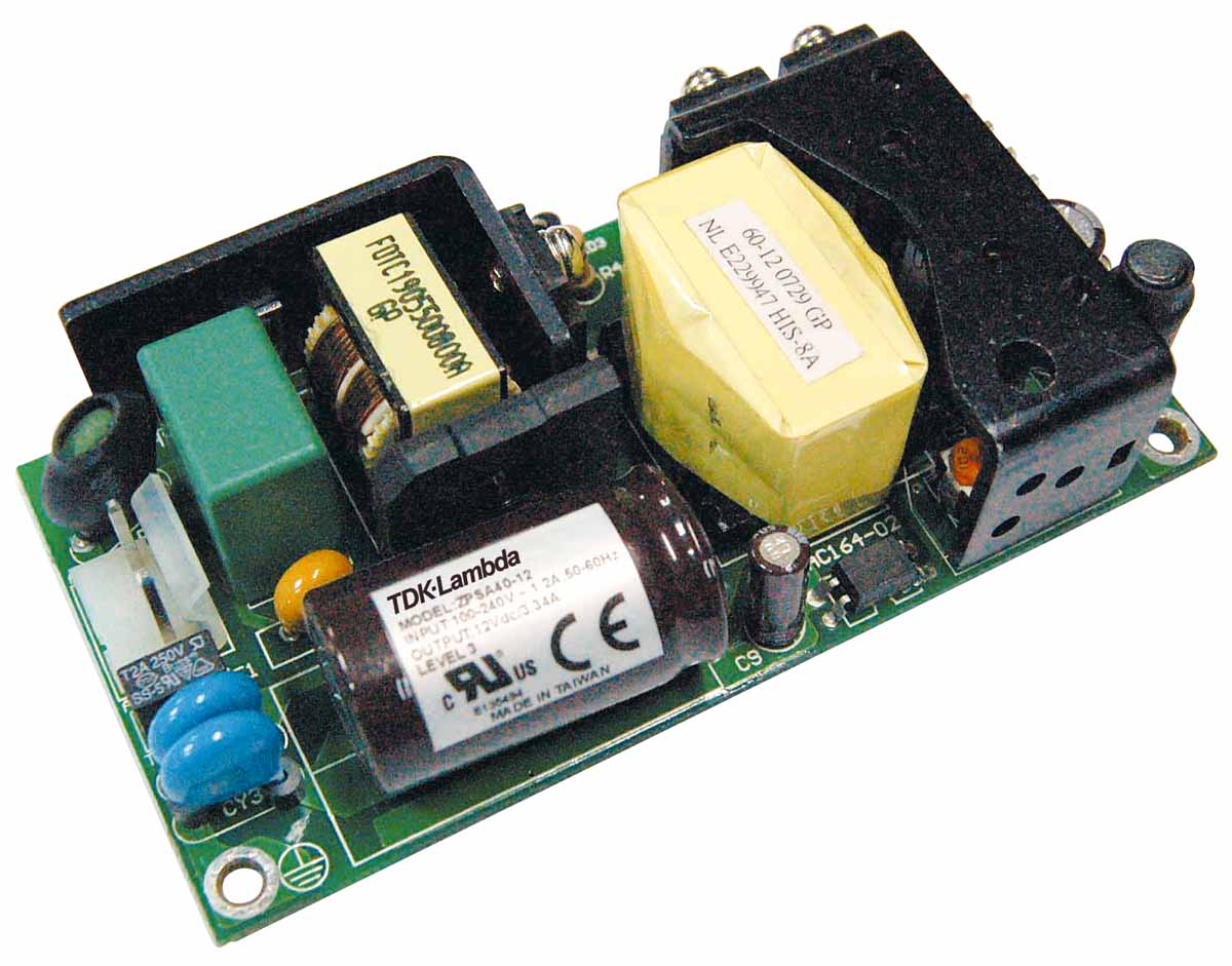 TDK-Lambda Switching Power Supply, ZPSA40-12 12V dc, 3.3A, 40 W, Input 90V ac to  370 V dc, 265V ac