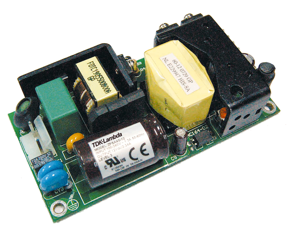 TDK-Lambda Embedded Switch Mode Power Supply, ZPSA40-24 24V dc, 3.3A, 40 W, Input 90V ac to  370 V dc, 265V ac