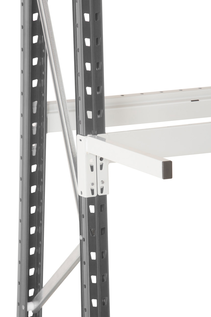 Manorga Steel Light Grey Storage Racking, 50 mm